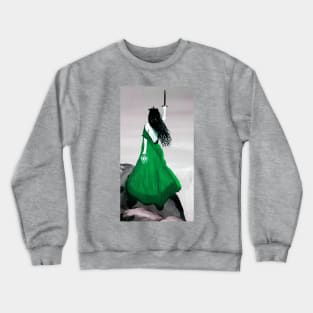 Green priestess maiden Crewneck Sweatshirt